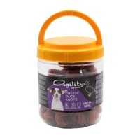 AGILITY Noduri din Carne, XS-XL, Rață și Brânză, găletușa recompense câini, 500g - 2