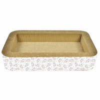 AGILITY Pat, scratcher pisici, carton, multicolor, 50.8x30.48x8.89cm - 1