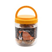 AGILITY Piele de Curcan, XS-XL, Pui, găletușa recompense câini, 450g - 2