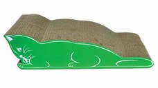 AGILITY Pisica 1, scratcher pisici, carton, verde, 48.89x22.86x13.33cm