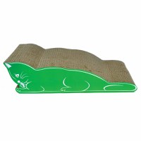 AGILITY Pisica 1, scratcher pisici, carton, verde, 48.89x22.86x13.33cm - 2