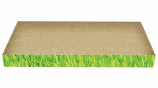 AGILITY Placa 1, scratcher pisici, carton, verde, 48.26x22.86x5.08cm
