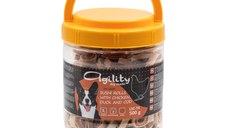 AGILITY, XS-XL, Pui și Rață, găletușa recompense câini, 500g