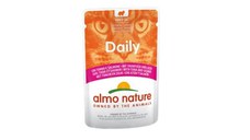 ALMO NATURE Daily Cat, Ton și Somon, plic hrană umedă pisici, (în sos), 70g
