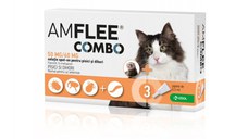 AMFLEE Combo Cat, spot-on, soluție antiparazitară, pisici si dihori, 3 pipete
