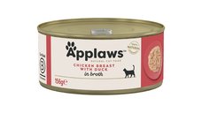 APPLAWS Conserva Umida pentru Pisici cu Pui si Rata in Supa, 156g