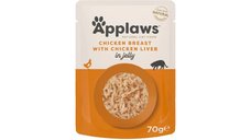 APPLAWS Hrană Umedă pentru Pisici cu Pui și Ficat în Aspic, 70g