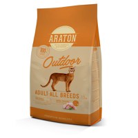 ARATON Outdoor, Pui și Curcan, hrană uscată pisici, 15kg - 1
