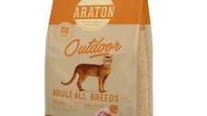 ARATON Outdoor, Pui și Curcan, hrană uscată pisici, 15kg