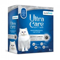 BENTY SANDY Ultra Care Active Carbon, neparfumat, așternut igienic pisici, granule, bentonită, aglomerant, neutralizare mirosuri, 8l - 1