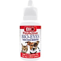 BIO PETACTIVE Eyes Tear Stain Remover, soluție igiena ochilor câini, anti-pete, blană albă, flacon, piele & blană, 50ml - 1