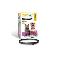 BIOIBERICA Atopi vet Collar Cats & Small Dogs, XS-S, tratament adjuvant zgardă câini și pisici, piele sensibilă, calmant, cutie, 35cm, 1buc - 1