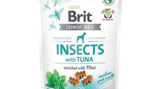 BRIT Care Crunchy Cracker, Insecte și Ton cu Mentă, recompense fără cereale câini, 200g