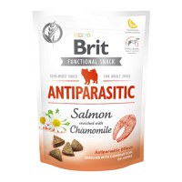 BRIT Care Functional Snack Antiparasitic, Somon cu Mușețel, recompense funționale fără cereale câini, antiparazitar, 150g - 2