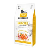BRIT Care Haircare Healthy & Shiny Coat, Somon și Pui, hrană uscată fără cereale pisici, piele și blană, 2kg - 1
