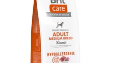 BRIT Care Hypoallergenic, M, Miel, hrană uscată monoproteică câini, sistem imunitar & alergii BRIT Care Hypoallergenic Adult Medium Breed, M, Miel, hrană uscată monoproteică câini, sistem imunitar & alergii, 12kg