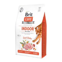 BRIT Care Indoor Anti-Stress, Pui, hrană uscată fără cereale pisici, antistres, 2kg - 1