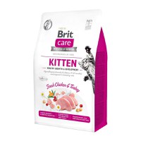 BRIT Care Kitten Healthy Growth & Development, Pui și Curcan, hrană uscată fără cereale pisici junior, 7kg - 2