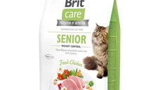 BRIT Care Senior Weight Control, Pui, hrană uscată fără cerele pisici senior, managementul greutății, 2kg