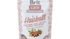 BRIT Care Snack Hairball, Rață, recompense funcționale fără cereale pisici, limitarea ghemurilor de blană, 50g