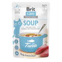 BRIT Care Soup, Ton, plic hrană umedă fără cereale pisici, apetit capricios, (topping), 75g - 2