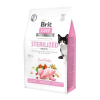 BRIT Care Sterilized Sensitive, Iepure, hrană uscată fără cereale pisici sterilizate, 7kg - 1