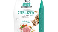 BRIT Care Sterilized Urinary Health, Pui, hrană uscată fără cereale pisici sterilizate, sensibilități urinare, 2kg