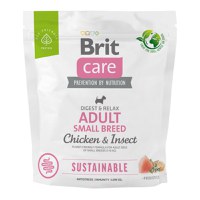BRIT Care Sustainable, Digest & Relax, XS-S, Pui și Insecte, hrană uscată câini, sistem digestiv BRIT Care Sustainable Adult Small Breed, XS-S, Pui și Insecte, hrană uscată câini, sistem digestiv, 1kg - 1