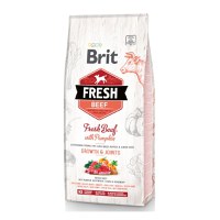BRIT Fresh Bones & Joints Junior L-XL, Vită cu Dovleac, hrană uscată conținut redus cereale câini junior, 12kg - 1