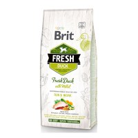 BRIT Fresh Run & Work Adult S-XL, Rață cu Mei, hrană uscată conținut redus cereale câini, activitate intensă, 12kg - 2