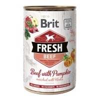 BRIT Fresh, Vită cu Dovleac, conservă hrană umedă fără cereale câini, (în aspic), 400g - 1