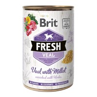 BRIT Fresh, Vițel cu Mei, conservă hrană umedă fără cereale câini, (în aspic), 400g - 2