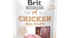 BRIT Jerky Chicken Fillets pentru Câini, Recompense Deshidratate cu Pui, 200g
