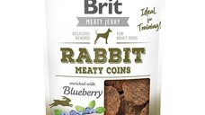 BRIT Jerky Rabbit Meaty Coins pentru Câini, Rondele din Carne de Iepure, 80g