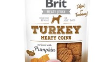 BRIT Jerky Turkey Rondele Meaty pentru Câini, 80g - Recompense Delicioase cu Carne de Curcan