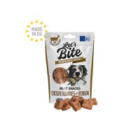BRIT Let's Bite Meat Snacks Chicken Squares with Venison, XS-XL, Vânat și Pui, punguță recompense fără cereale câini, 80g - 2