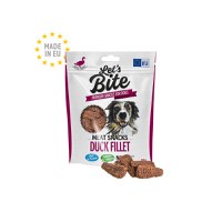 BRIT Let's Bite Meat Snacks Duck Fillet, XS-XL, Rață, punguță, resigilabil recompense fără cereale câini BRIT Let's Bite Meat Snacks Duck Fillet, XS-XL, Rață, punguță recompense fără cereale câini, 300g - 2