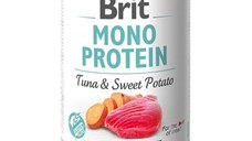 BRIT Mono Protein, Ton cu Cartof dulce, conservă hrană umedă monoproteică fără cereale câini, (pate), 400g