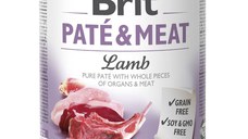 BRIT Pate & Meat, Miel, conservă hrană umedă fără cereale câini, (pate cu bucăți de carne), 800g
