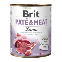 BRIT Pate & Meat, Miel, conservă hrană umedă fără cereale câini, (pate cu bucăți de carne), 800g - 2