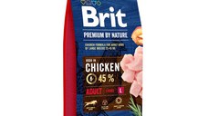 BRIT Premium By Nature Adult Large Breed, L, Pui, hrană uscată câini, 15kg