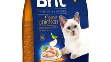 BRIT Premium by Nature Indoor, Pui, hrană uscată pisici de interior, 8kg
