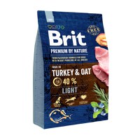 BRIT Premium By Nature Light, Curcan cu Ovăz, hrană uscată câini, managementul greutății, 3kg - 1
