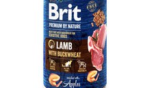 BRIT Premium By Nature, Miel cu Hrişcă, conservă hrană umedă fără cereale câini, (pate), 400g