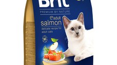 BRIT Premium by Nature, Somon, hrană uscată pisici, 8kg