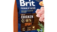 BRIT Premium By Nature Sport, hrana uscata pentru caini activi cu pui, 3kg