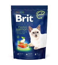 BRIT Premium by Nature Sterilized, Somon, hrană uscată pisici sterilizate, 1.5kg - 1