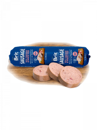 BRIT Premium, Pui și Pește Alb, salam hrană umedă conținut redus cereale câini, 800g - 3