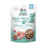 BRIT Raw Treat Urinary, Pui și Curcan, punguță recompense pisici sterilizate, sistem urinar, 40g - 1