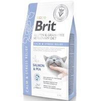 BRIT VD Calm & Stress Relief, Somon, dietă veterinară, hrană uscată fără cereale pisici, sistem nervos & calmante, 5kg - 2